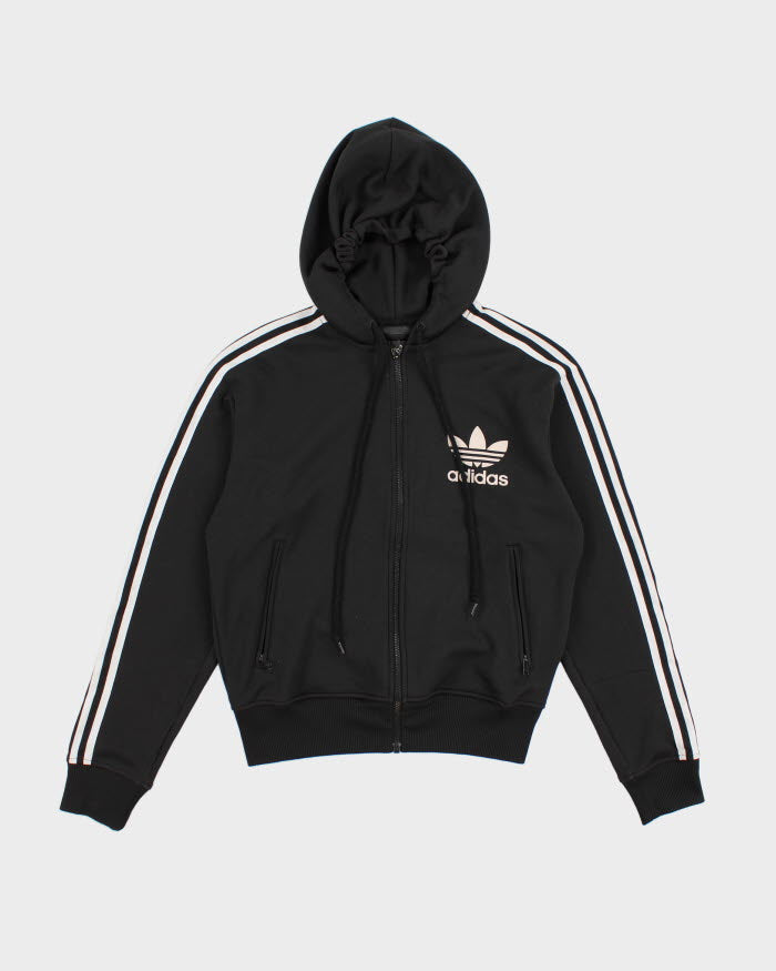 Black zip up hoodie adidas online