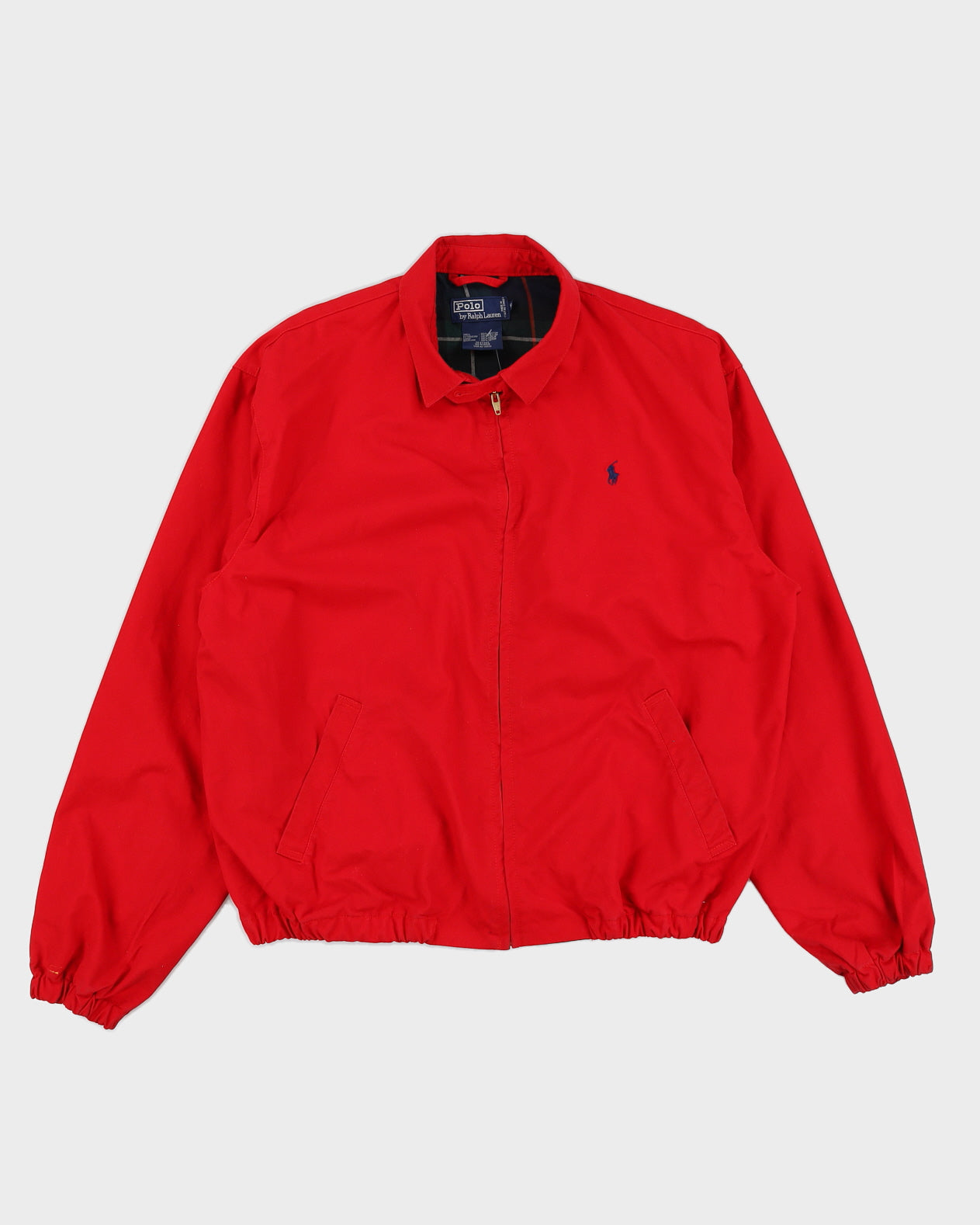 Vintage 90s Ralph Lauren punainen harrington takki - l – Rokit