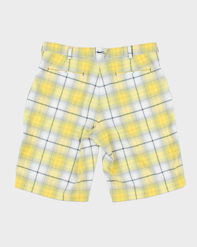 Nike Golf Yellow Check Shorts - W36