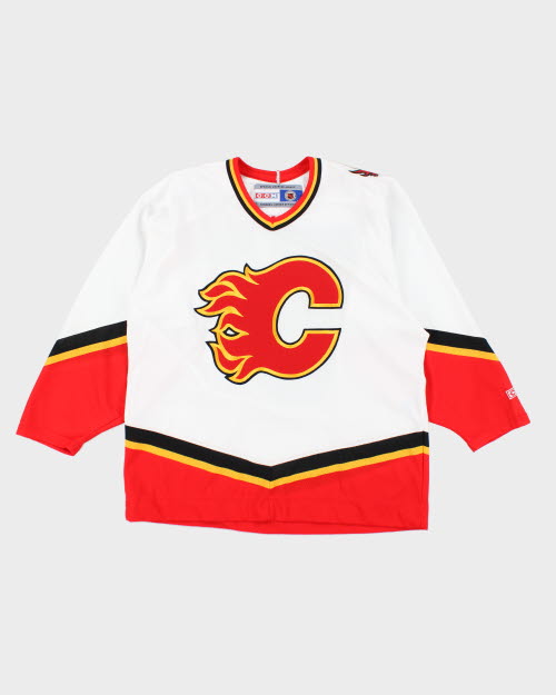 Vintage CCM Calgary Flames NHL Hockey Jersey L Rokit