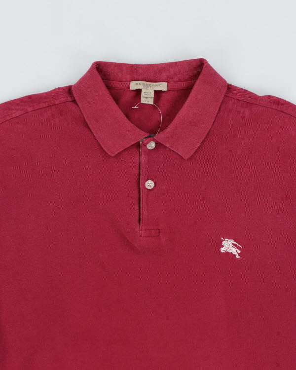 Burberry Red Polo Shirt - XL