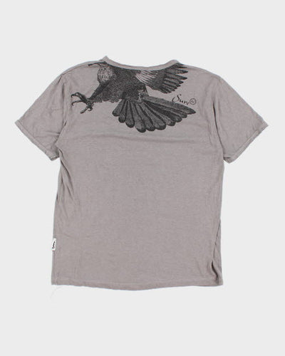 Vintage Y2K Gothic Eagle T-Shirt - M