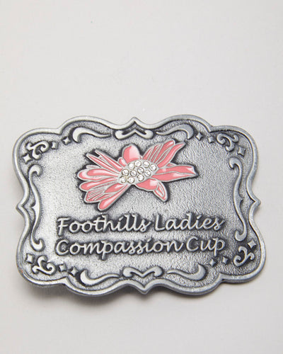 Y2k 00s Foothill Ladies Compassion Cup Belt Buckle