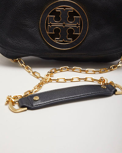 Tory Burch Black Crossbody Chain Clutch Bag