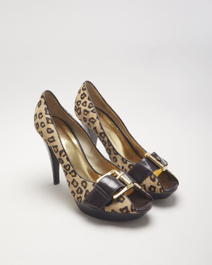 Michael kors open toe heels on sale