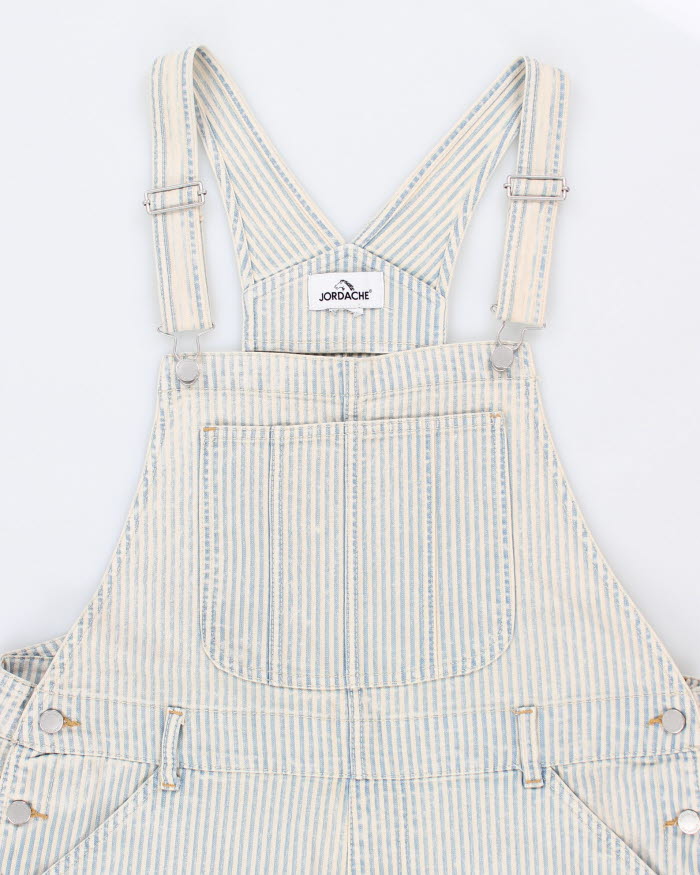 Vintage 00s Jordache Striped Dungarees - L