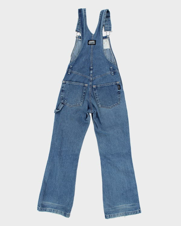 Vintage 90s Ikeda Denim Flared Dungarees - W27 L30