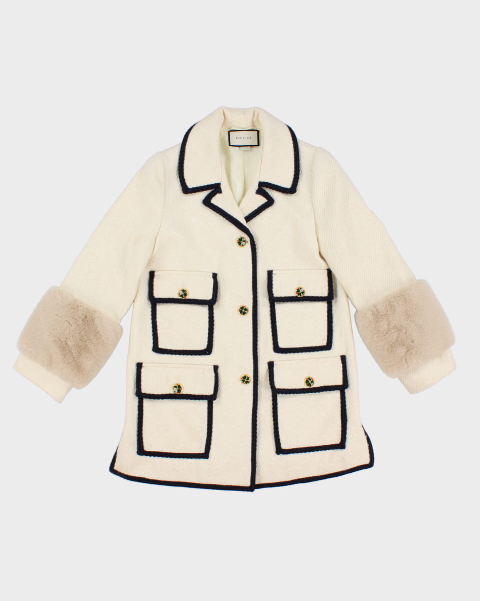 Gucci cream coat hotsell