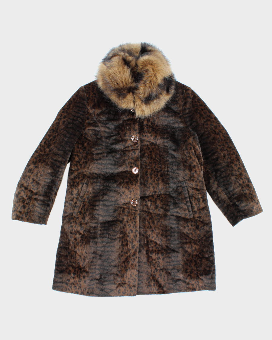 Leopard lined outlet parka