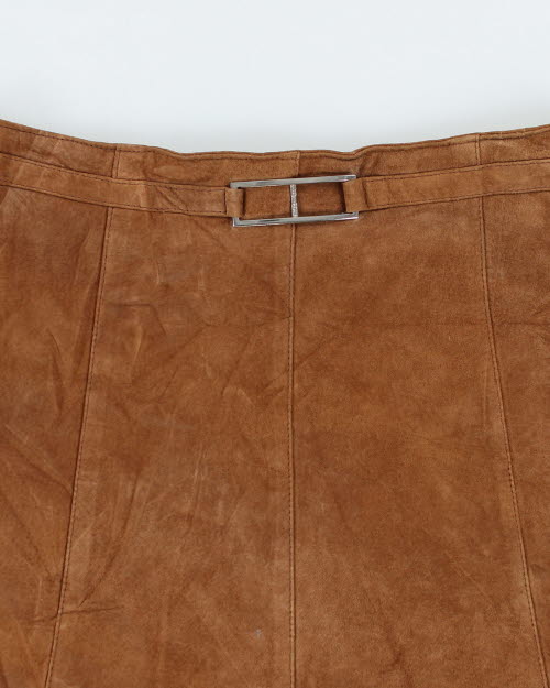 Y2k 00s Le Chateau Suede Mini Skirt - S