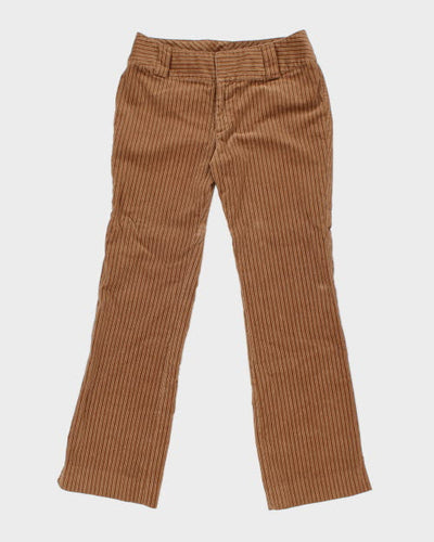 Y2k 00s Jacob Brown Stripe Cord Trousers - W32 L31