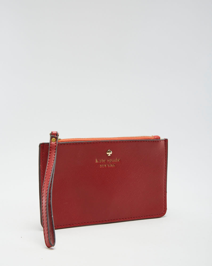 Kate Spade Red Leather Zip Purse - O/S – Rokit