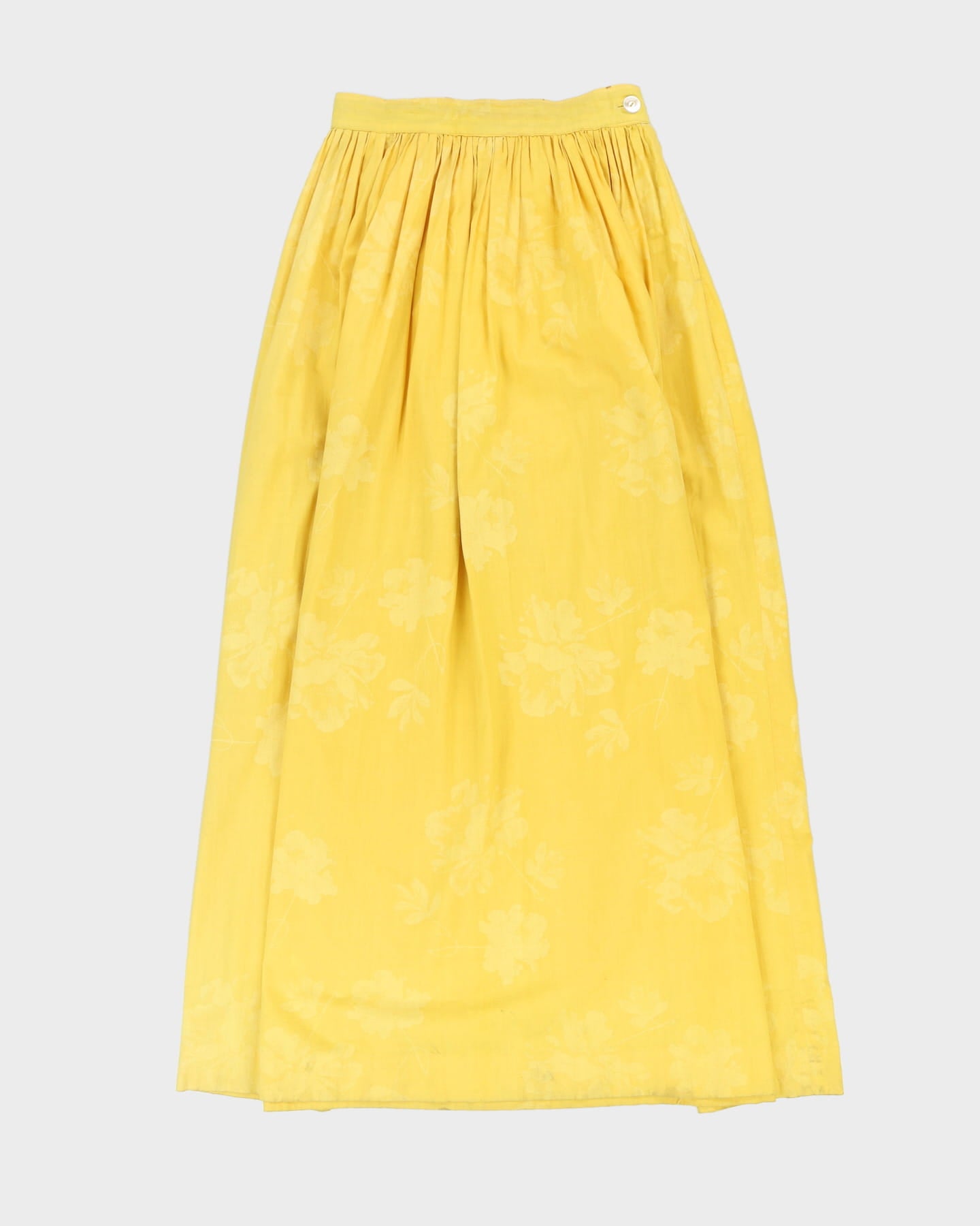 חצאית מקסי צהובה משנות החמישים וינטג' - s – Rokit