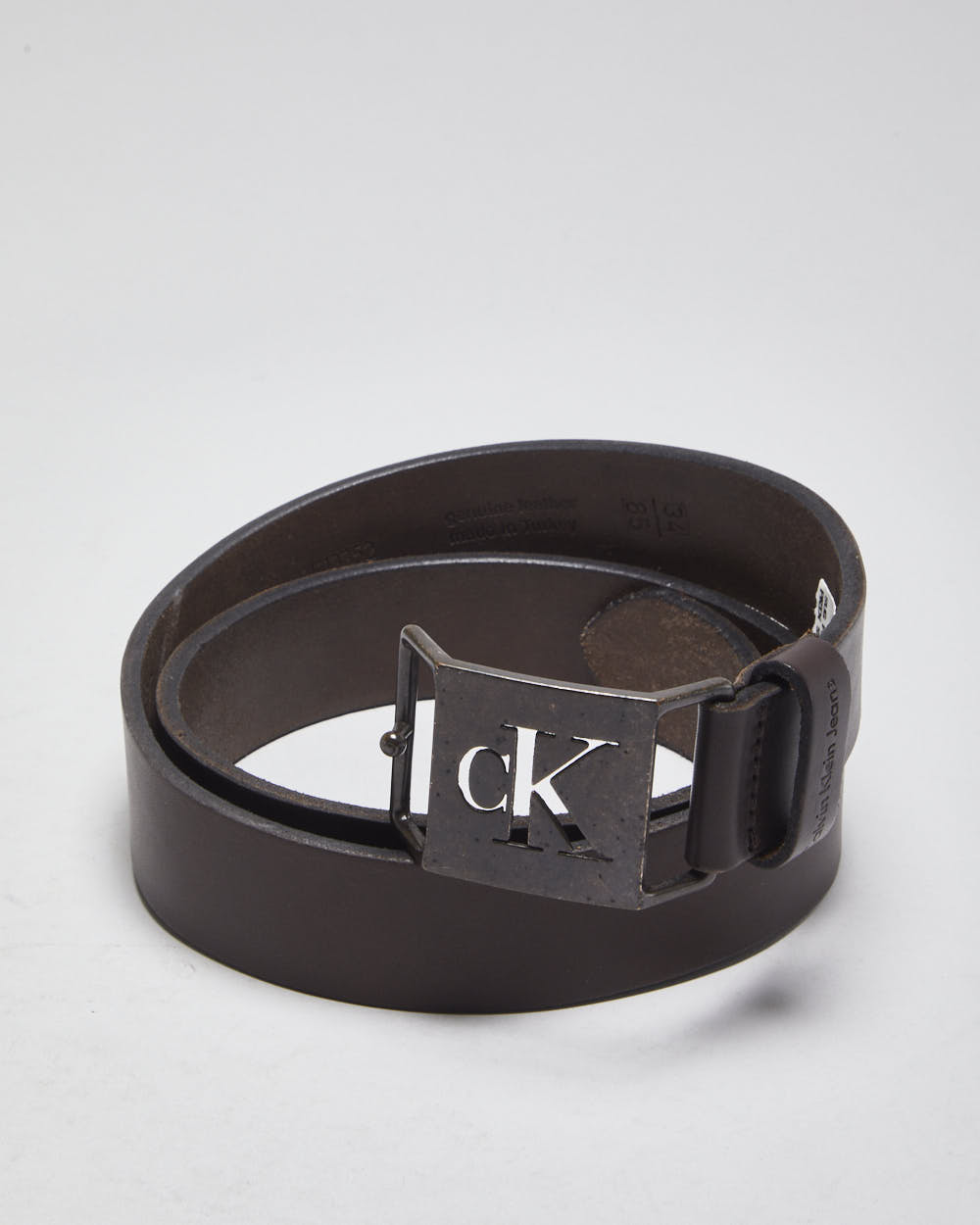 Calvin Klein Brown Leather Belt - W32-W36