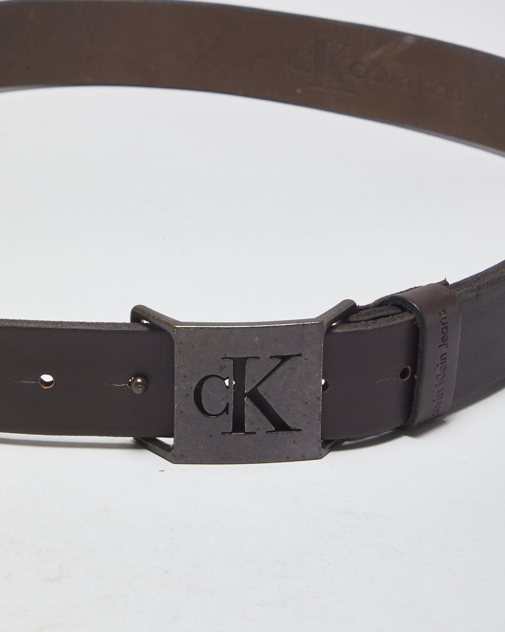 Calvin Klein Brown Leather Belt - W32-W36