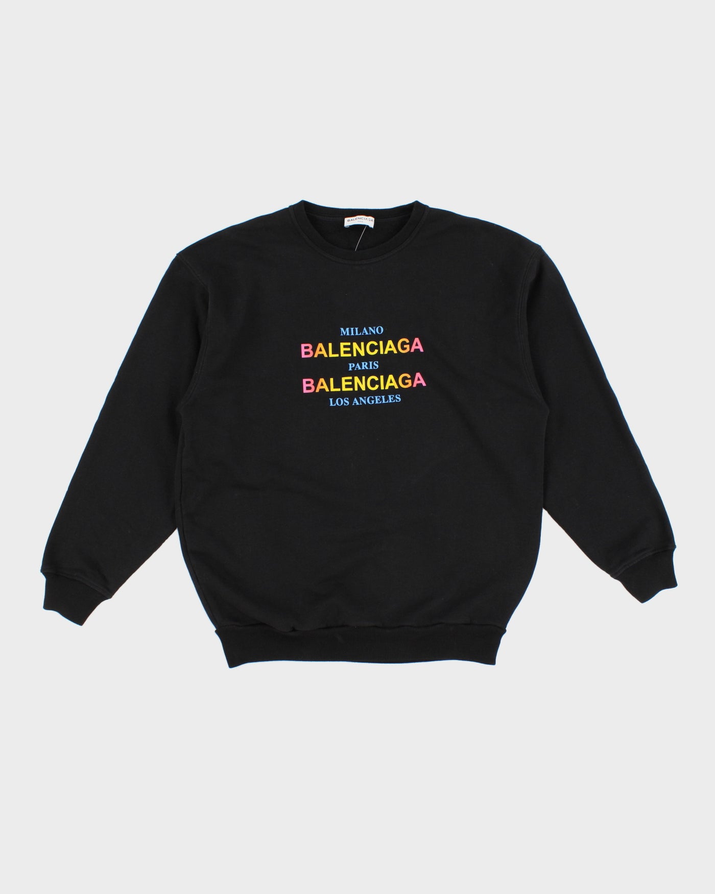 Balenciaga Rainbow Milano Paris Los Angeles Sweatshirt – M – Rokit