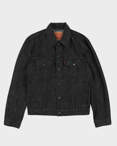 Levi's Washed Black Denim Jacket - M