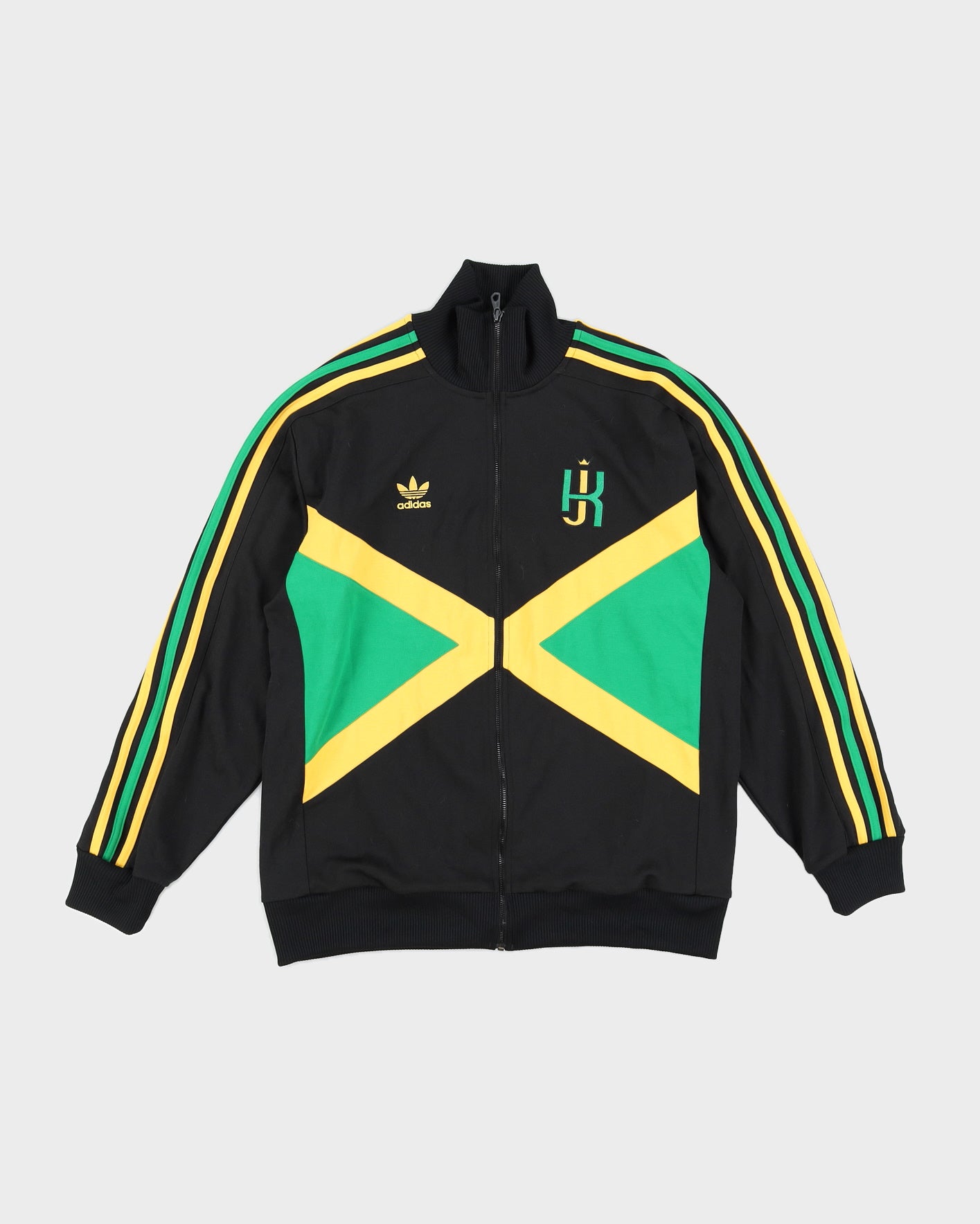 Y2k 00s Adidas kingston jamaica chaqueta de pista - m - Rokit