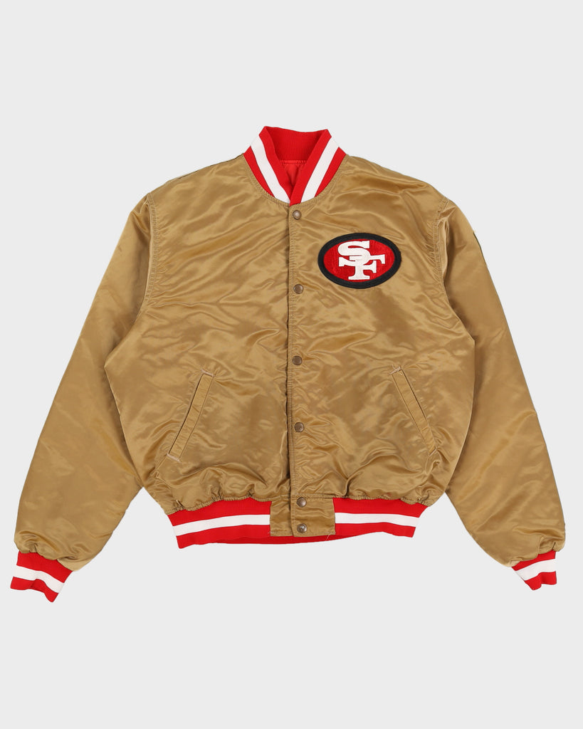 Vintage San Francisco 49ers Gold Starter Nylon Jacket Size Large