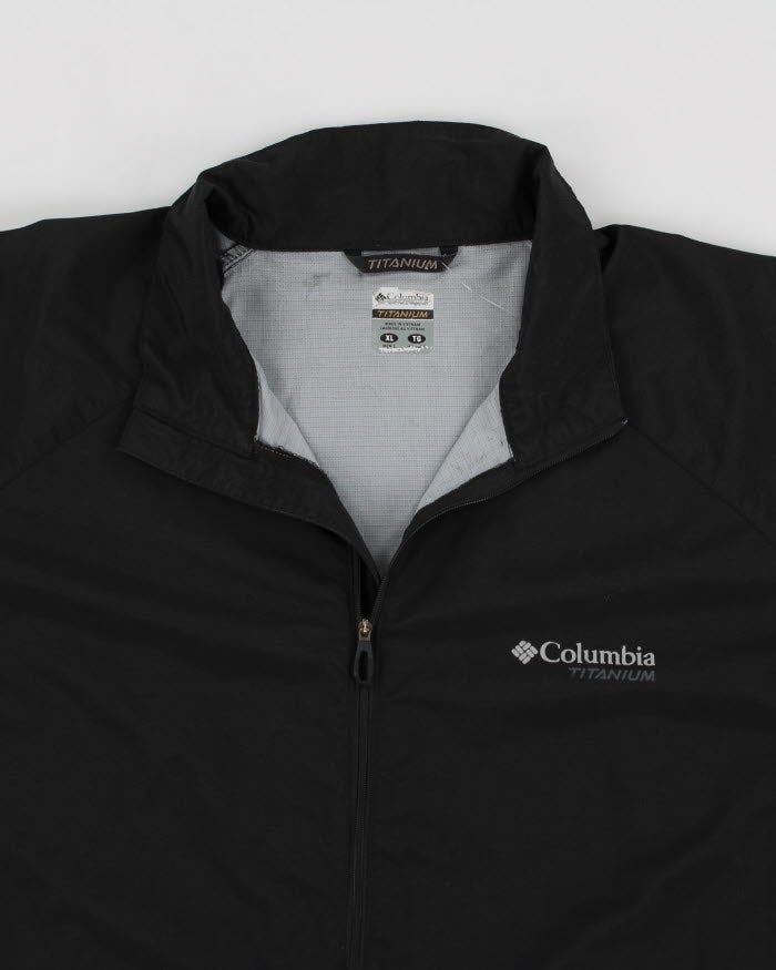 Columbia Black Windbreaker - XL