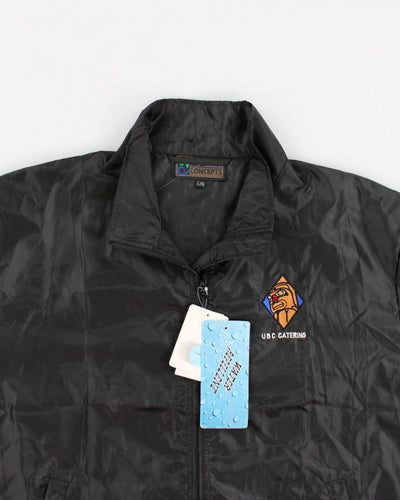 New With Tags Black Windbreaker Jacket - L