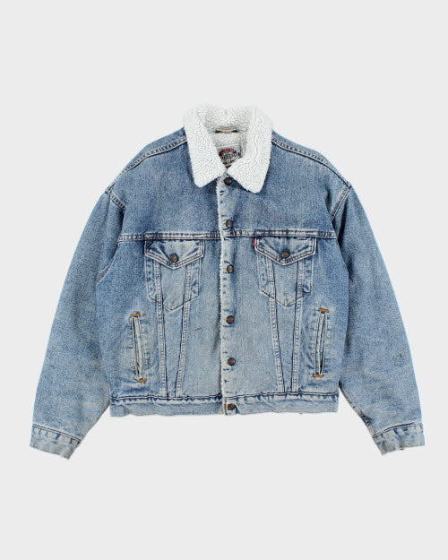 Vintage 90's Levi's Denim Sherpa Lined Jacket - M