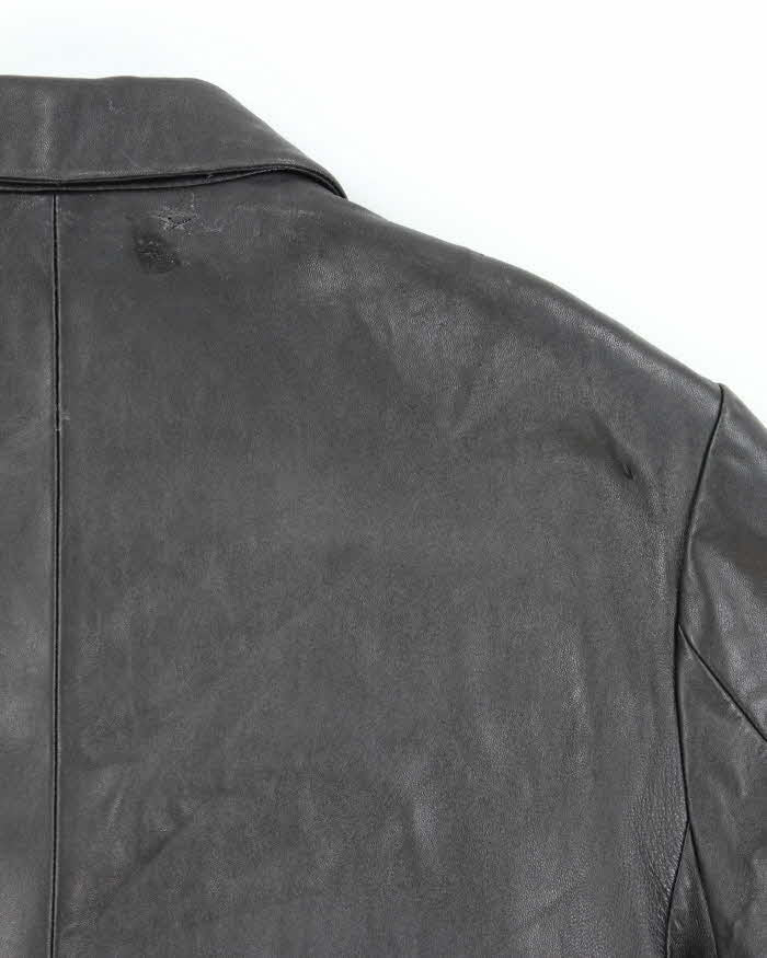 Vintage 90's Danier Heavyweight Snap Button Leather Jacket - L