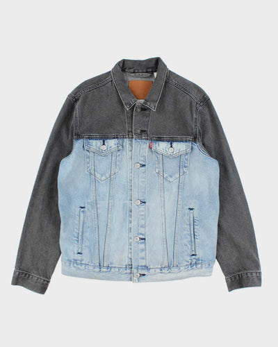 Vintage Levi's Two-Tone Light & Dark Wash Denim Jacket - L