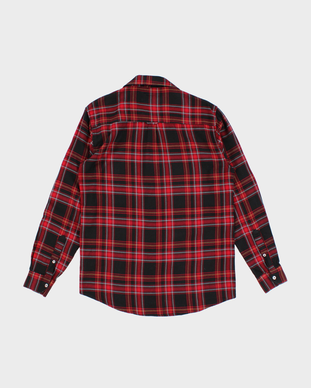 Fred Perry Red Check Long Sleeve Shirt L XL