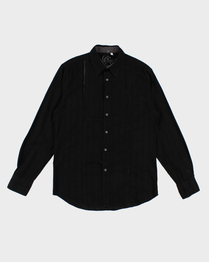 Y2K 00s Guess Black Textured Shirt - S