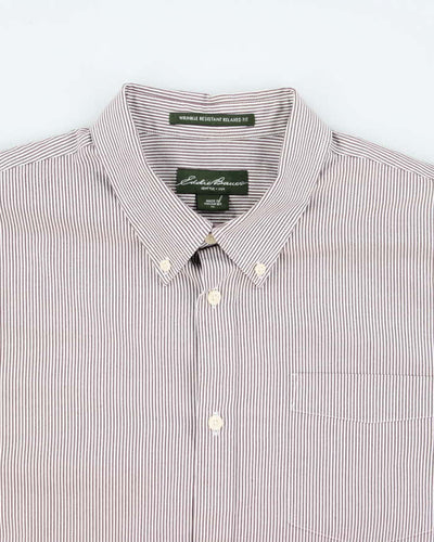 Vintage 90's Eddie Bauer Wrinkle Resistant Striped Shirt - XL