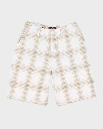 Y2k 00s Quicksilver Check Shorts - W33