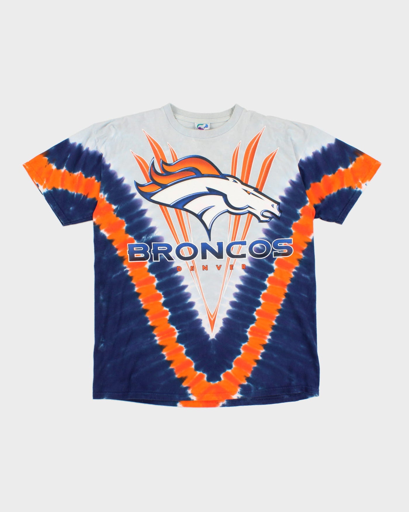 Vintage 90s NFL x Denver Broncos Tie Dye T-Shirt - L – Rokit