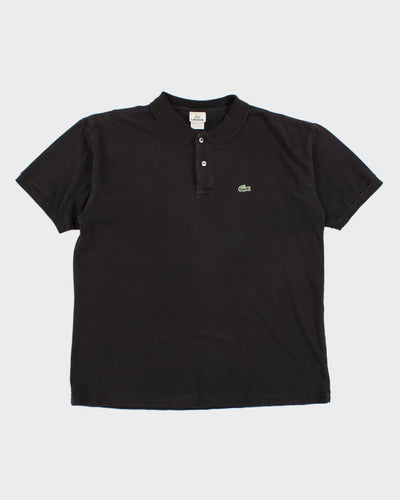 Vintage Men's Black Lacoste Polo Shirt - L