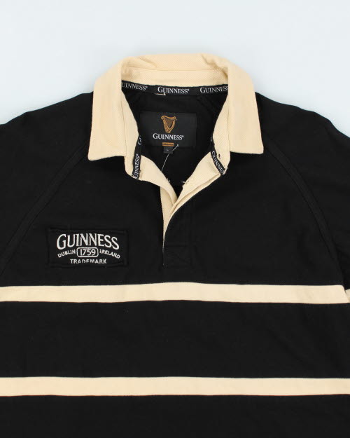 Vintage 2000's Guinness Striped Rugby Shirt - L