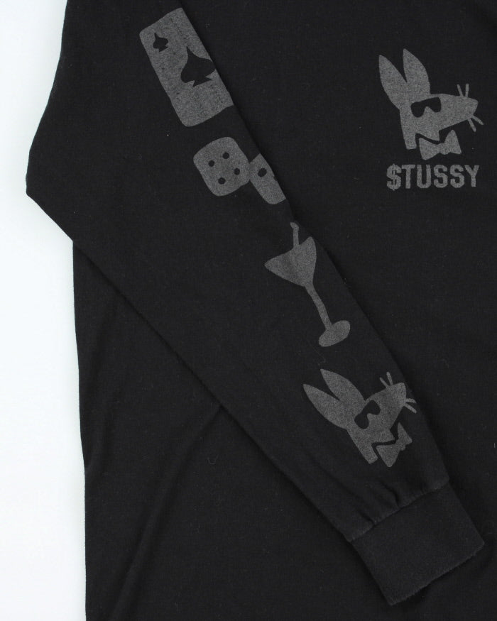 Stussy $tay Paid Black Long Sleeved T-Shirt - S