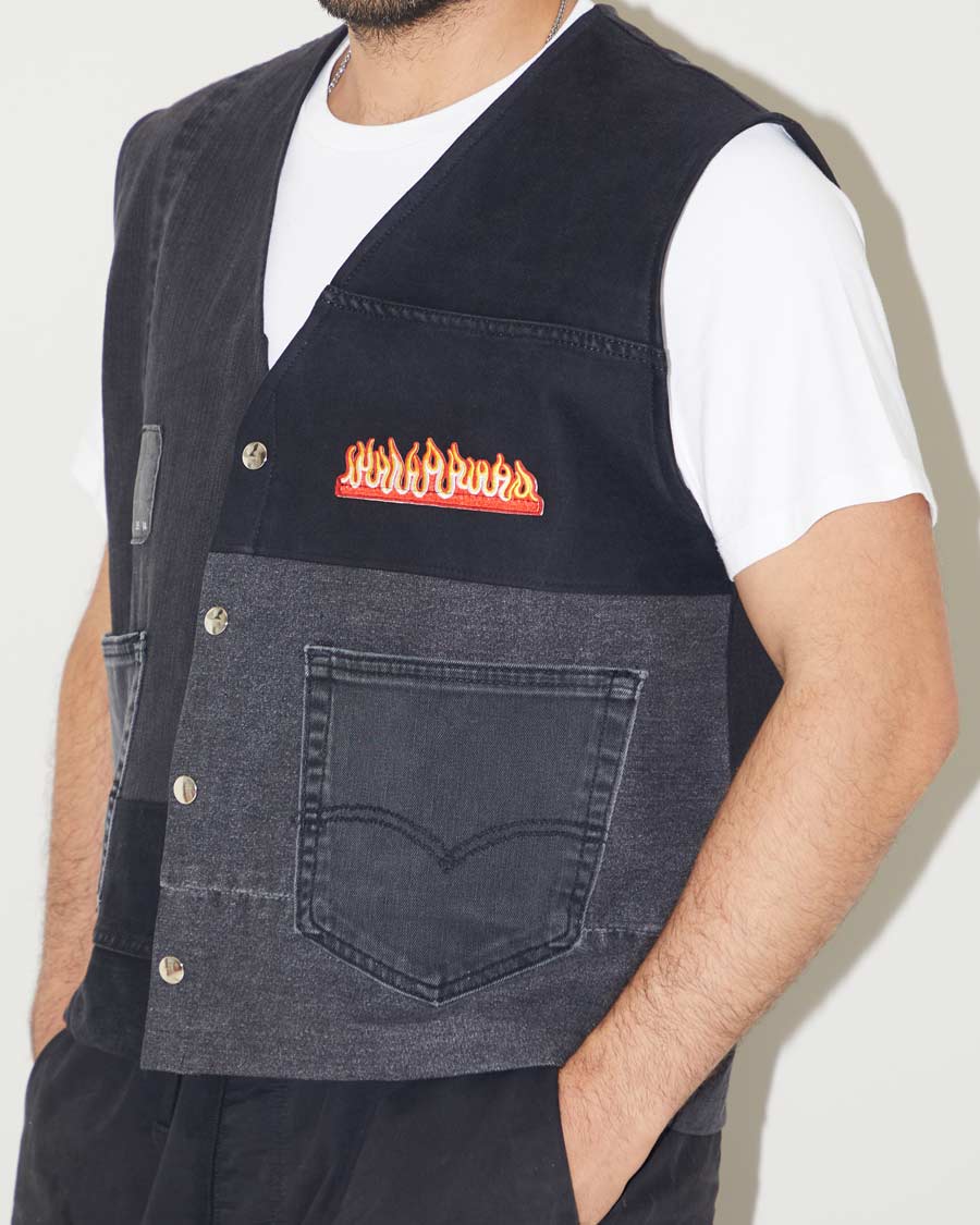 Rokit Originals Rework Levi Vest - M