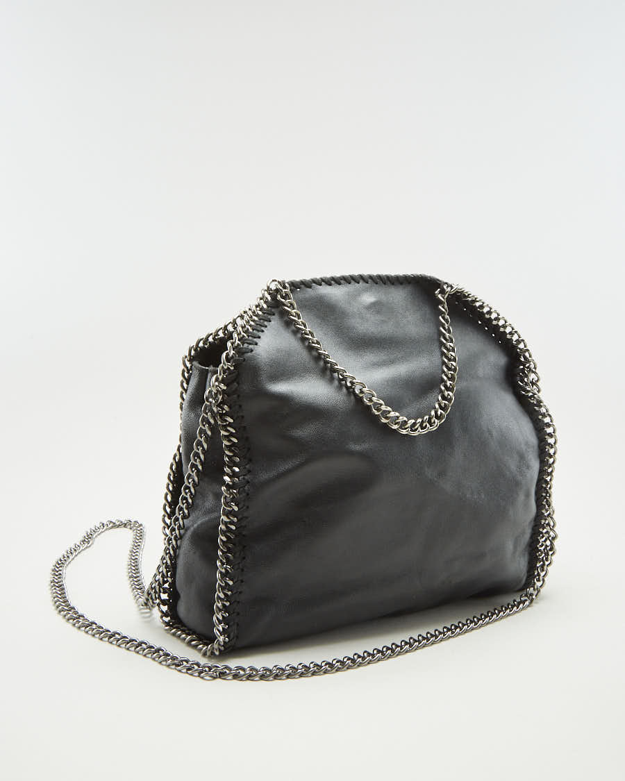 Stella McCartney Black Leather Bag With Silver Chain - O/S – Rokit