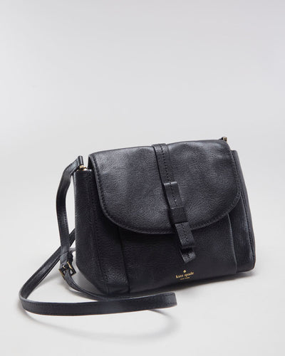 Kate Spade Black Leather Crossbody Bag - O/S