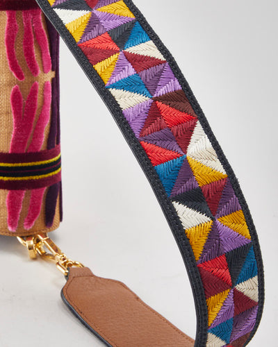 Etro Tirella Velvet Multicolour Shoulder Bag