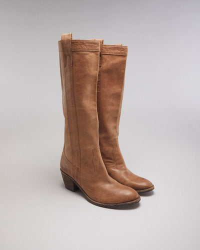 Guess Leather Cowboy Boots - UK6