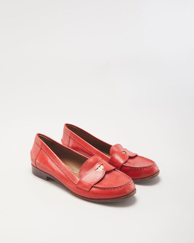 Tory Burch Red Loafers - UK5