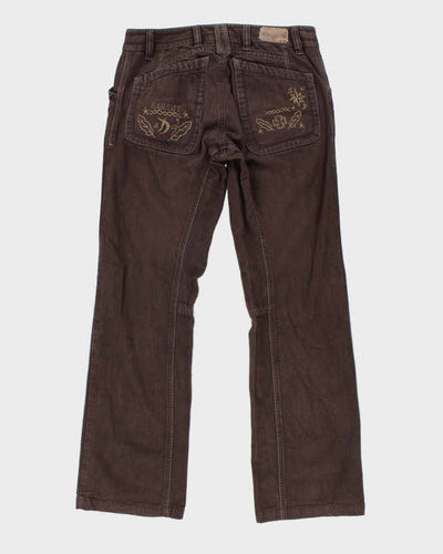 Vintage Y2k 00s Diesel Brown Jeans - W32 L32