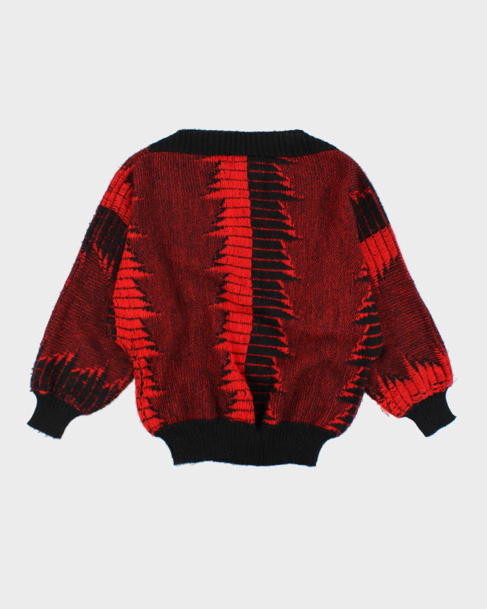 Vintage 80s Batwing Knit Jumper - L