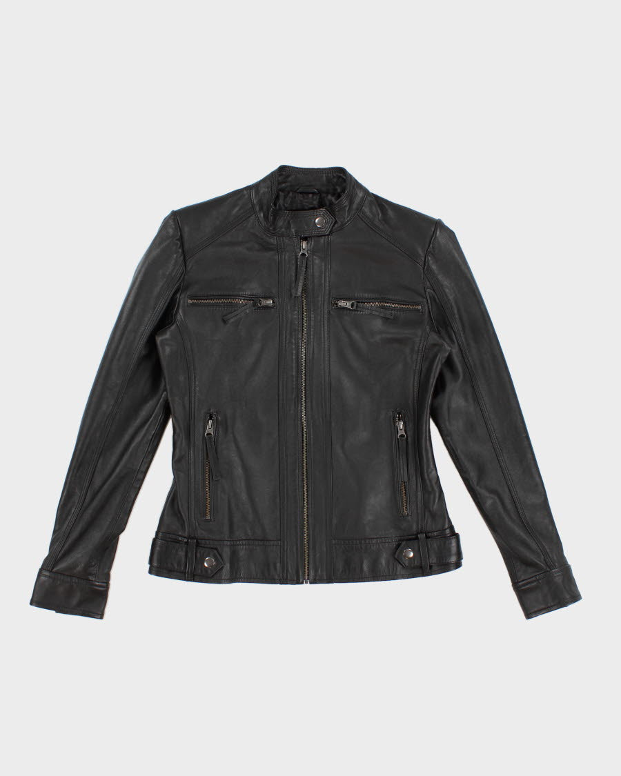 Woman's Vintage Leather moto jacket - M
