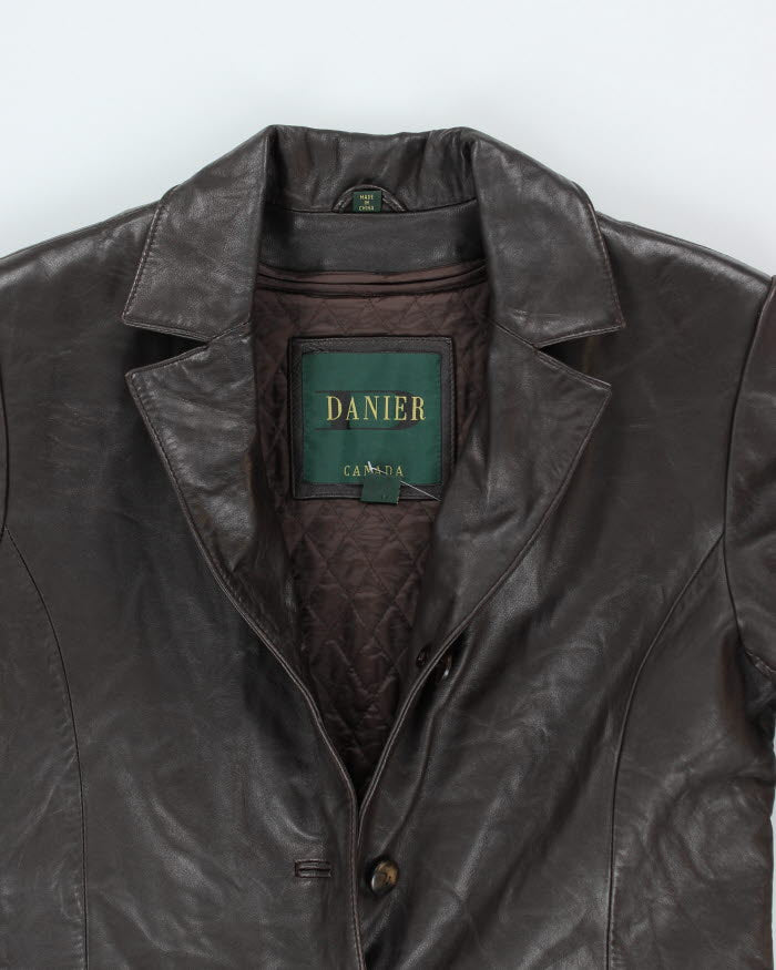 Vintage Danier Lined Leather Jacket - M