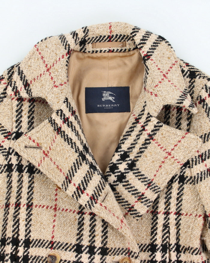 Burberry exklusiver high quality Wollmantel Nova Check Muster Gr. 40/42