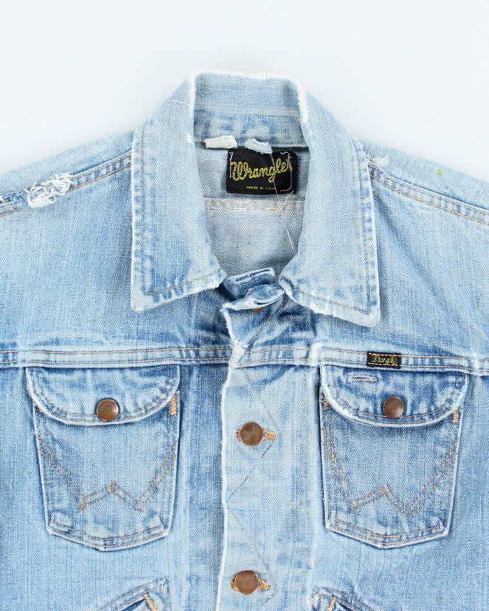 Vintage 70's Wrangler Light Wash Denim Jacket - S