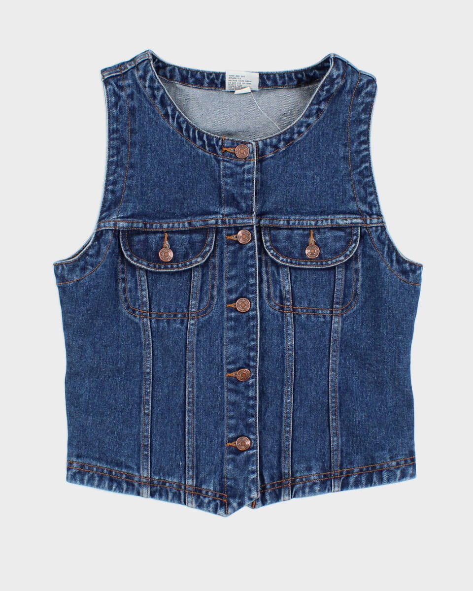 Vintage Jordache Denim Vest - M – Rokit