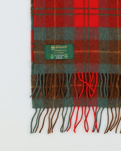 Green And Red Plaid Lambswool Scarf